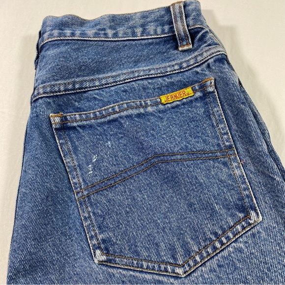 Original JeanJer Jeans Women’s Medium Cropped Denim zip ankles high rise jeans - Picture 3 of 10